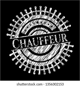 Chauffeur chalkboard emblem