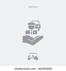 Chauffeur service - Minimal icon