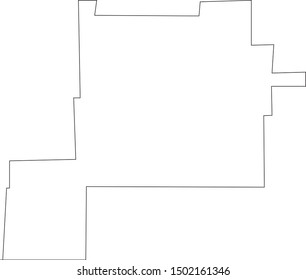 chaves County Map in New Mexico State