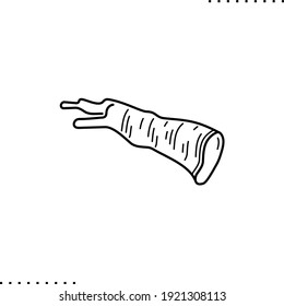 Chazeret, jinete, icono del vector del arreglo del transmisor de la pasadora en el contorno