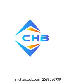 CHB abstract technology logo design on white background. CHB creative initials letter logo concept.
