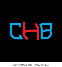 CHB logo design, CHB simple and modern logo. CHB luxurious alphabet design  