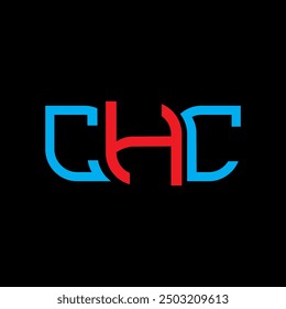 CHC logo design, CHC simple and modern logo. CHC luxurious alphabet design  