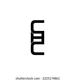 chc typography letter monogram logo design