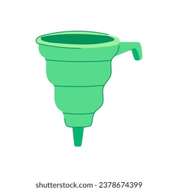 chconversion funnel cartoon. symbol shape, filter step, target element chconversion funnel sign. isolated symbol vector illustration