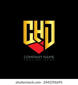 CHD-Buchstabe Logo abstraktes Design. CHD einzigartiges Design. CHD.
