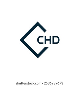 CHD logo. C H D design. White CHD letter. CHD, C H D letter logo design. C H D letter logo design in GOLD,