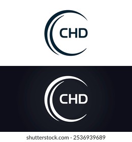 CHD logo. C H D design. White CHD letter. CHD, C H D letter logo design. C H D letter logo design in GOLD,