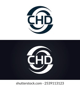 CHD logo. C H D design. White CHD letter. CHD, C H D letter logo design. C H D letter logo design in GOLD,