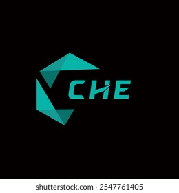 CHE creative minimalist letter logo. CHE unique vector initials alphabet letter logo design 
