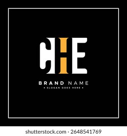 CHE Initials Logo - Vector Logo Template for Initial Letters C, H and E