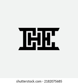 CHE - initials, monogram or logotype. Design element or icon. Logo with letters C, H and E.