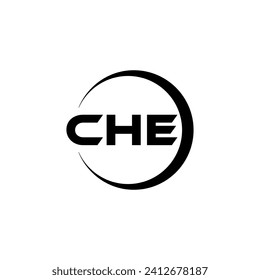 CHE Letter Logo Design, Inspiration for a Unique Identity. Modern Elegance and Creative Design. Watermark Your Success with the Striking this Logo.