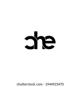 che letter original monogram logo design