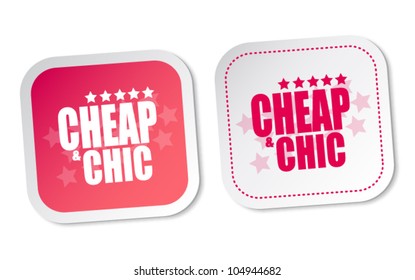 Cheap & Chic stickers
