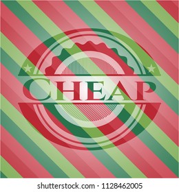 Cheap christmas badge.