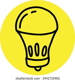 Bombilla eléctrica barata, ilustración, vector en fondo blanco