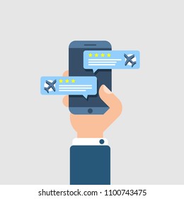 Cheap flights. The concept of travel. Vector flat.