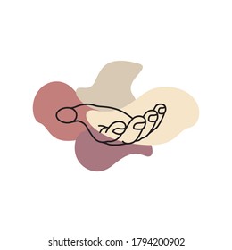 cheap hand logo vector illustration