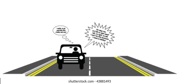 Cheap satellite navigation system right hand drive version