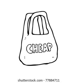 caricatura de compras baratas
