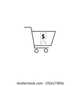 billige Shopping Logo Symbol Vektorgrafik-Design