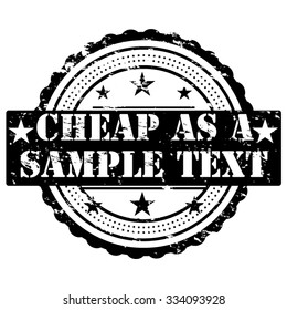 Cheap as a Stamp Sticker