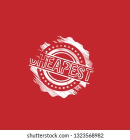 Cheapest grunge round stamp