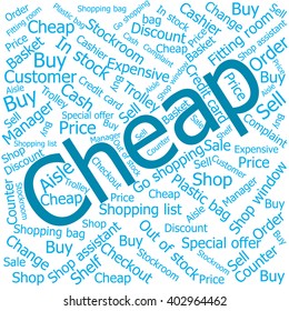 cheap,Word cloud art background