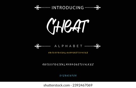 Cheat Graffiti font text effect, spray and street text style