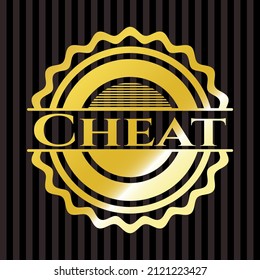Cheat shiny emblem. Vector Illustration. Detailed. 