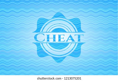 Cheat sky blue water emblem.