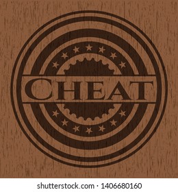Cheat wood icon or emblem. Vector Illustration.