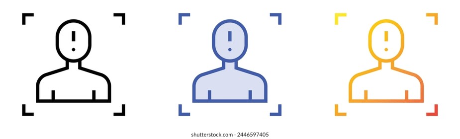 cheater icon. Linear, Blue Fill and Gradient Style Design Isolated On White Background