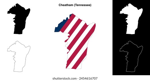 Mapa de Cheatham County (Tennessee)