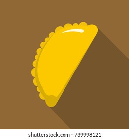 Cheburek icon. Flat illustration of cheburek vector icon for web