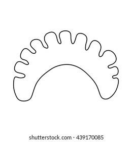 Cheburek icon in outline style