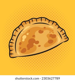 Cheburek pinup pop art retro vector illustration. Comic book style imitation.