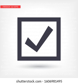 Chec outline icon isolated on background. Chec symbol for website design, mobile app, chec logo, user interface. Editable stroke. Vector illustration. Eps10 chec