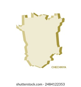 Tschetschenien-Karte - Weltkarte Internationale Vektorgrafik Vorlage. Russland Region Silhouette Vektorillustration