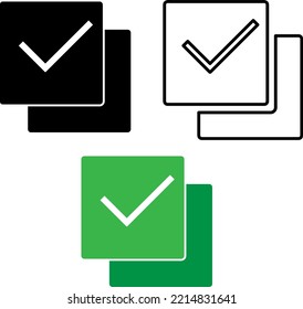 1,849 Check All Icon Images, Stock Photos & Vectors | Shutterstock