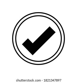 Check App Icon Design Vector