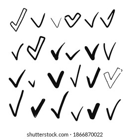 Check app mark icon vector design isolated on white background, web survey icon. Vector Illustration