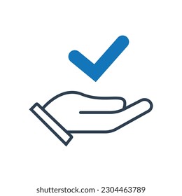 Comprobar, aprobar, Vector libre de icono de confirmación.