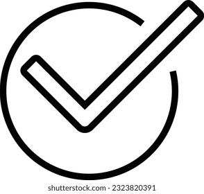 check approved checkmark accept confirm Outline