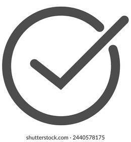 check in approved icon, vector illustration