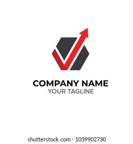 Check Arrow Logo Template