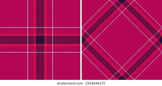 Check background fabric of seamless pattern textile with a texture vector tartan plaid. Set in space colours. Best flannel shirts fashion.