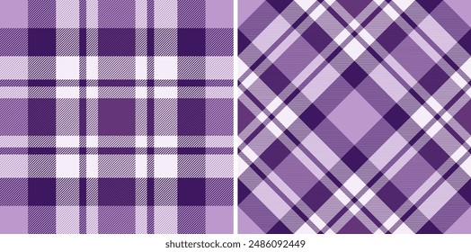 Check background fabric of tartan pattern plaid with a textile texture vector seamless. Set in winter colours of new year celebration ideas.