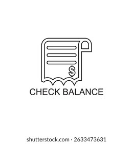 check balance icon , business icon